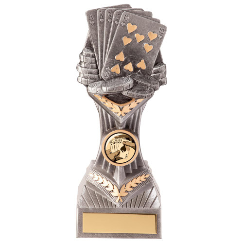 Poker Trophy Falcon Poker Silver & Gold Award Free Engraving