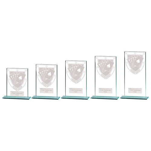 Millennium Glass Poker Award in 6 Sizes