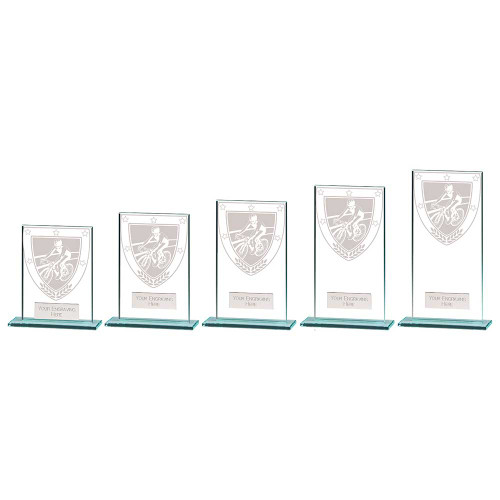 Millennium Glass Cycling Award in 6 Sizes