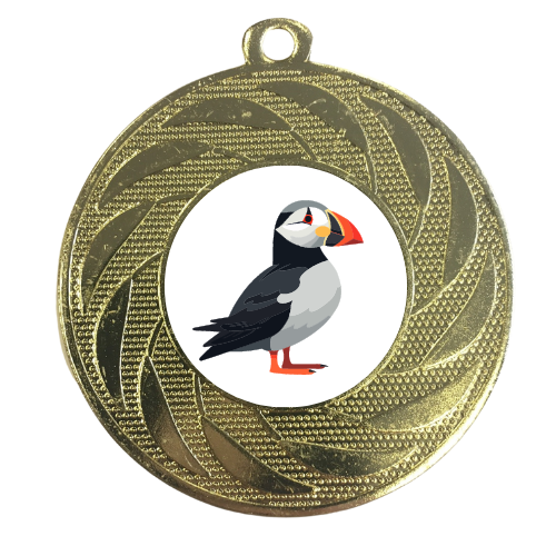 Birdwatching Medal Puffin Personalised Coastal Birding Twitching Award RSPB Wingspan Game