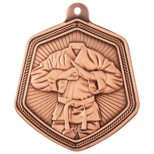 Bronze Martial Arts Medal Falcon Stamped Iron 65mm Kickboxing