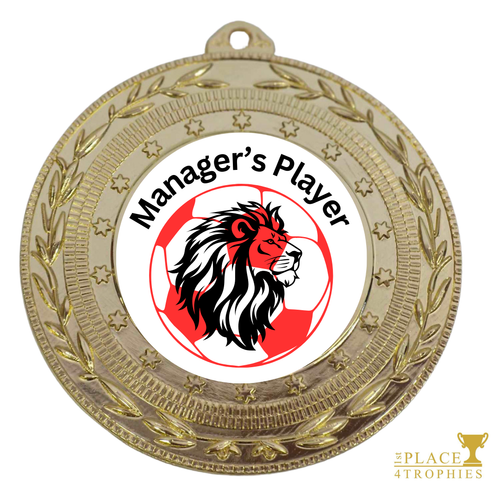 England Lion XL Football Medal Manager's Player