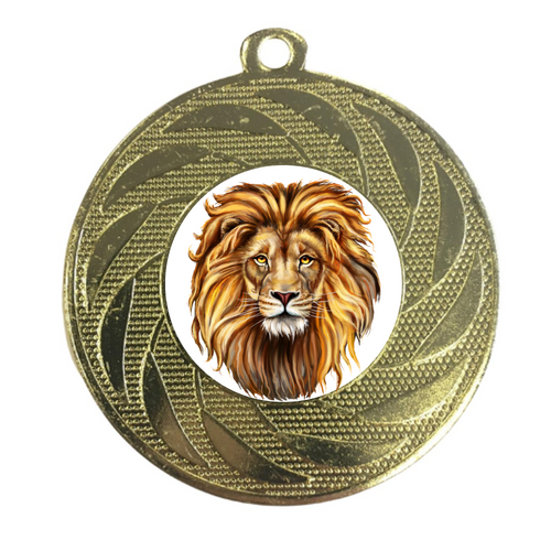 Lion Medal Sports Award 50mm Football Rugby Basketball Soccer Team Sports