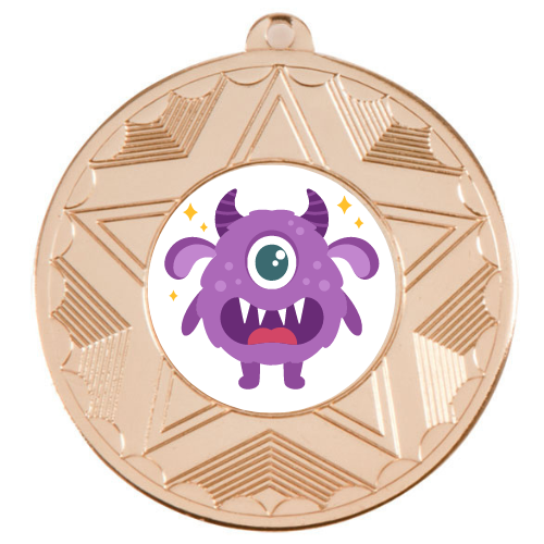 Purple Monster Medal Award Children's Party Prize Birthday Gift Party Bag Filler School Award