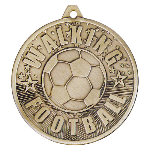 Walking Football Medal Award 50mm Free Personalised Engraving Veteran Team