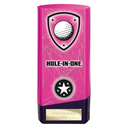 Golf Hole in One Award Pink Prime Heavyweight 6" Ladies Golf Women's Golfing