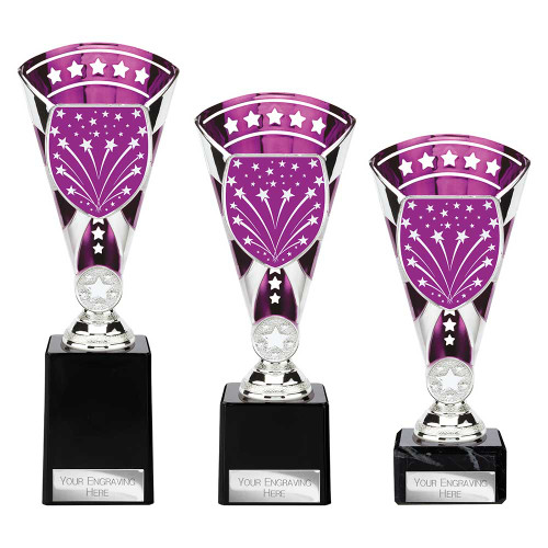 Purple Stars Cup Dancing Cheerleading Cobra Star Legend Award