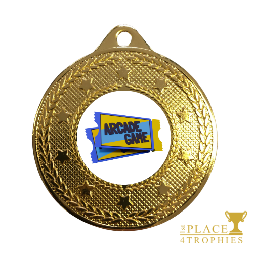Retro Arcade Ticket Medal Award Pleasure Ground Amusements