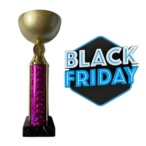 Gold & Pink Cup Award 9.5" Black Friday Sales