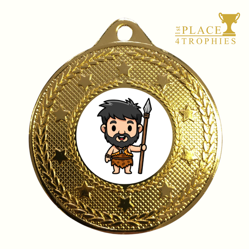 Caveman Medal Award Primitive Neanderthal Husband Boyfriend Gift