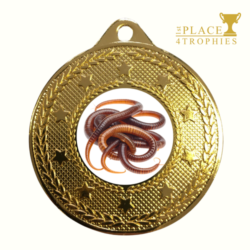 Worm Charming Medal Award Worm Grunting Worm Fiddling Fishing Bait