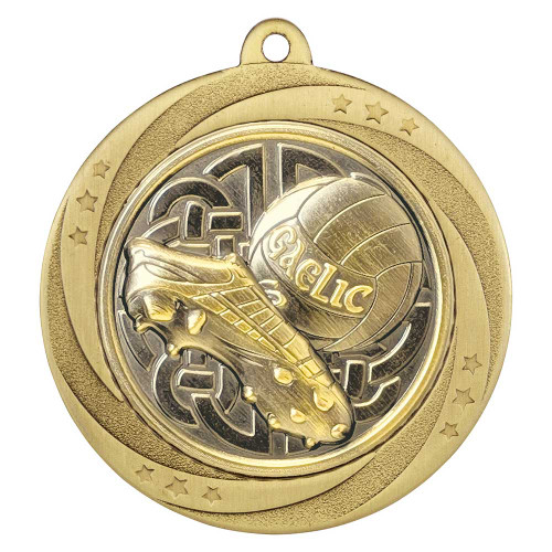 Gaelic Football Medal 60mm Superstar Award