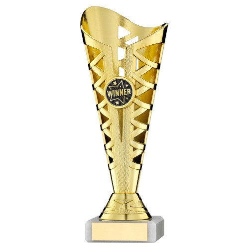 Gold Trophy Titan Award 8.75" Free Personalised Engraving