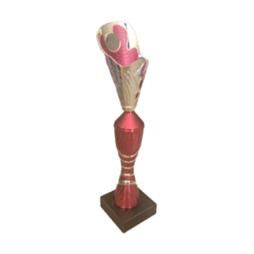 Red & Gold Trophy 11" Column Award