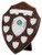 Cherry 7 Year Presentation Shield with 9 silver engraving plates