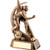 Stunning female gold lawn bowls award available in 2 sizes and with FREE personalised engraving.