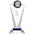 Exquisite Pinnacle laser engraved 3D glass football trophy award from 1stPlace4Trophies