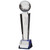 Legend crystal golf trophy award with 3D laser figure and golf ball