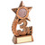 4.75" Bronze resin place star trophy. For sports such as Athletics, Cycling Swimming