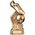 Hex Gold Football Trophy with FREE engraving 3 sizes