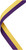 Purple & Yellow Medal Ribbon at 1stPlace4Trophies