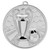 50mm Silver Embossed Football Medal