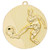 50mm Gold Embossed Football Medal