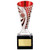 Football Trophy Silver & Red Defender Award