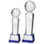 TRIBUTE Cricket Ball Glass Cricket Award Crystal Trophy