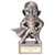Mini male superhero silver & gold trophy