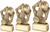 Football gold resin award in 3 sizes