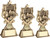 Football 3 Star Wreath Trophy in 3 sizes