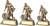 Mini Football Resin Figure Female in 3 sizes
