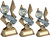 Football Club Trophy Pointed Backdrop Boots & Ball in 3 sizes