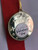 Valentine's Gift Personalised Medal 50mm on Red Ribbon