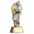Football & Boot in Goal Net Mesh Backdrop Trophy With Custom Logo