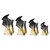 Power Boot Carbon Black & Gold Football Trophy in 4 Sizes