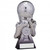 Gravity Metallic Silver & Black Ombre Football Award