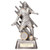 Focus Silver Football Figure Award With Gold Detailing