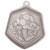 Football Medal Falcon Stamped Iron 65mm Silver