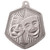 Silver Drama Medal Falcon Stamped Iron 65mm