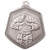Silver Martial Arts Medal Falcon Stamped Iron 65mm Judo Karate 