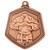 Bronze Martial Arts Medal Falcon Stamped Iron 65mm Kickboxing