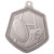 Silver Rugby Medal Falcon Stamped Iron 65mm