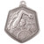 Silver Swimming Medal Falcon Stamped Iron 65mm