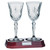Personalised Wedding Gift Lindisfarne St Joseph Premium Crystal Wine Glasses Set of 2 With Base