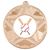 Baseball Bat & Ball Medal Award 50mm Free Engraving
