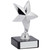 Silver Star Award 4.25" Trophy on Marble Base Free Personalised Engraving School Academic Achievement House Points Dojo Sports