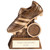 Bronze Scorcher Football Boot Resin Award Custom Club Logo & Personalised Engraving
