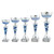 Charleston Silver & Blue Cup Award in 5 Sizes